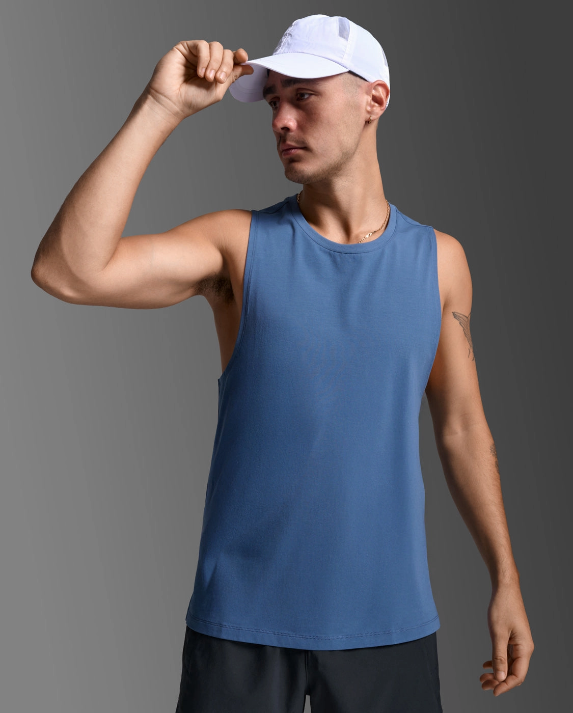 Motion Cotton Flex Tank with hoods