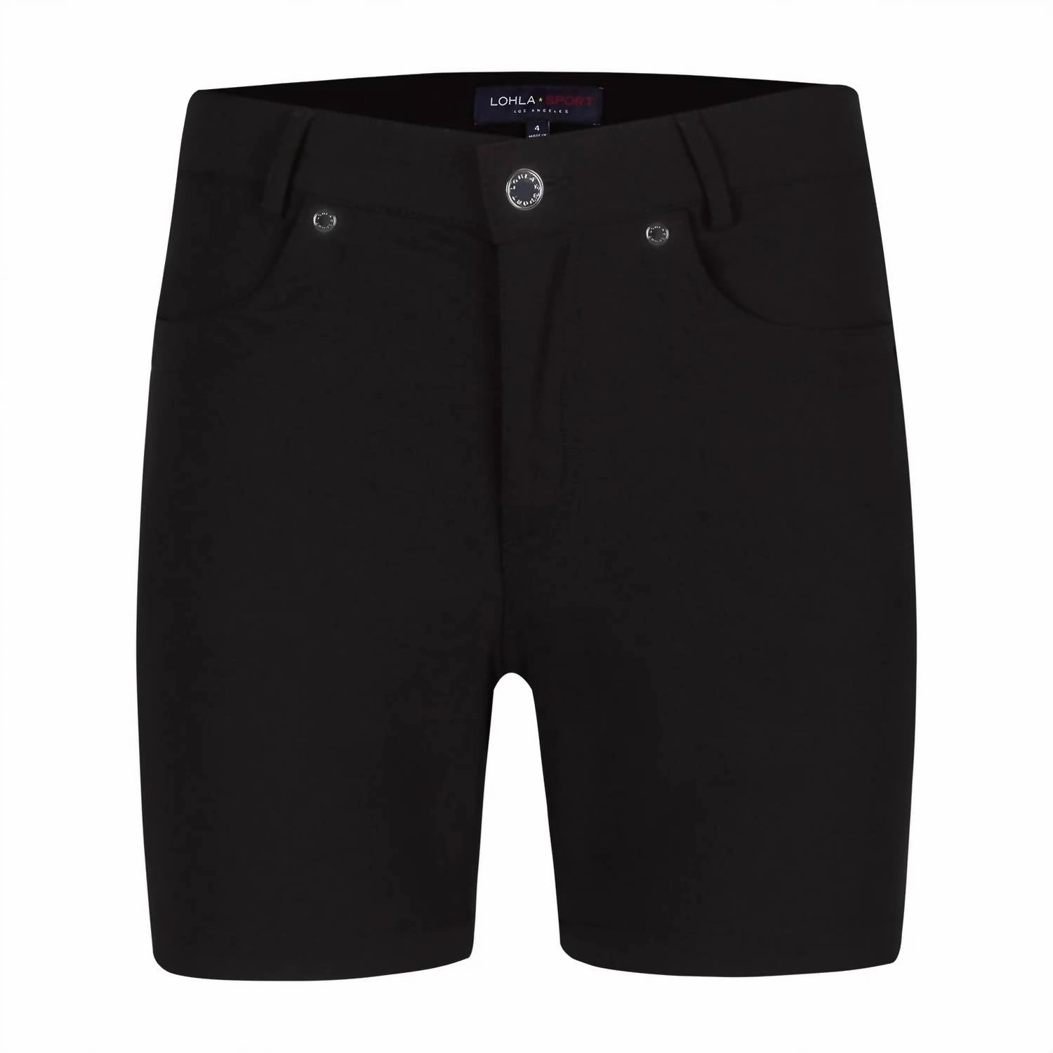 Women's 4 Pocket Short In Black surfing attire