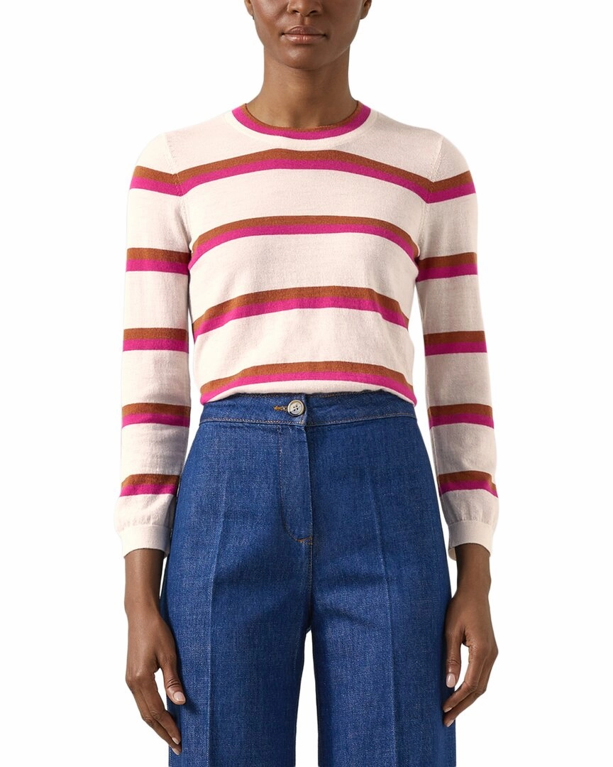 Fashionable Layer Winter Apparel LK Bennett Ashley Knitted Wool-Blend Top