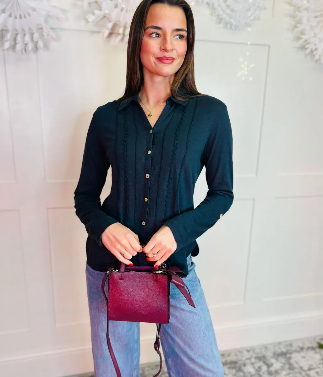 AdaptiveFitFabric Navy Rick Rack Jersey Shirt