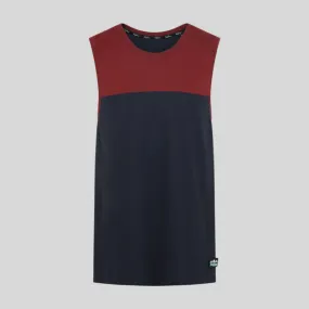 Breathable Ventilation Backslider Singlet Top Navy Multi