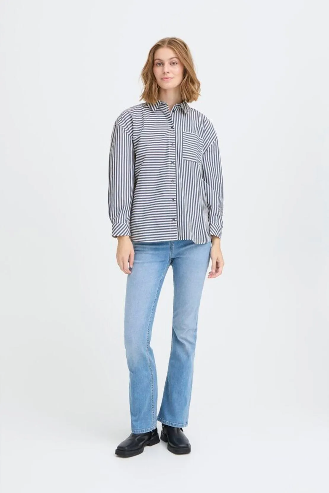 NOA STRIPE BUTTONDOWN BioBased Fiber