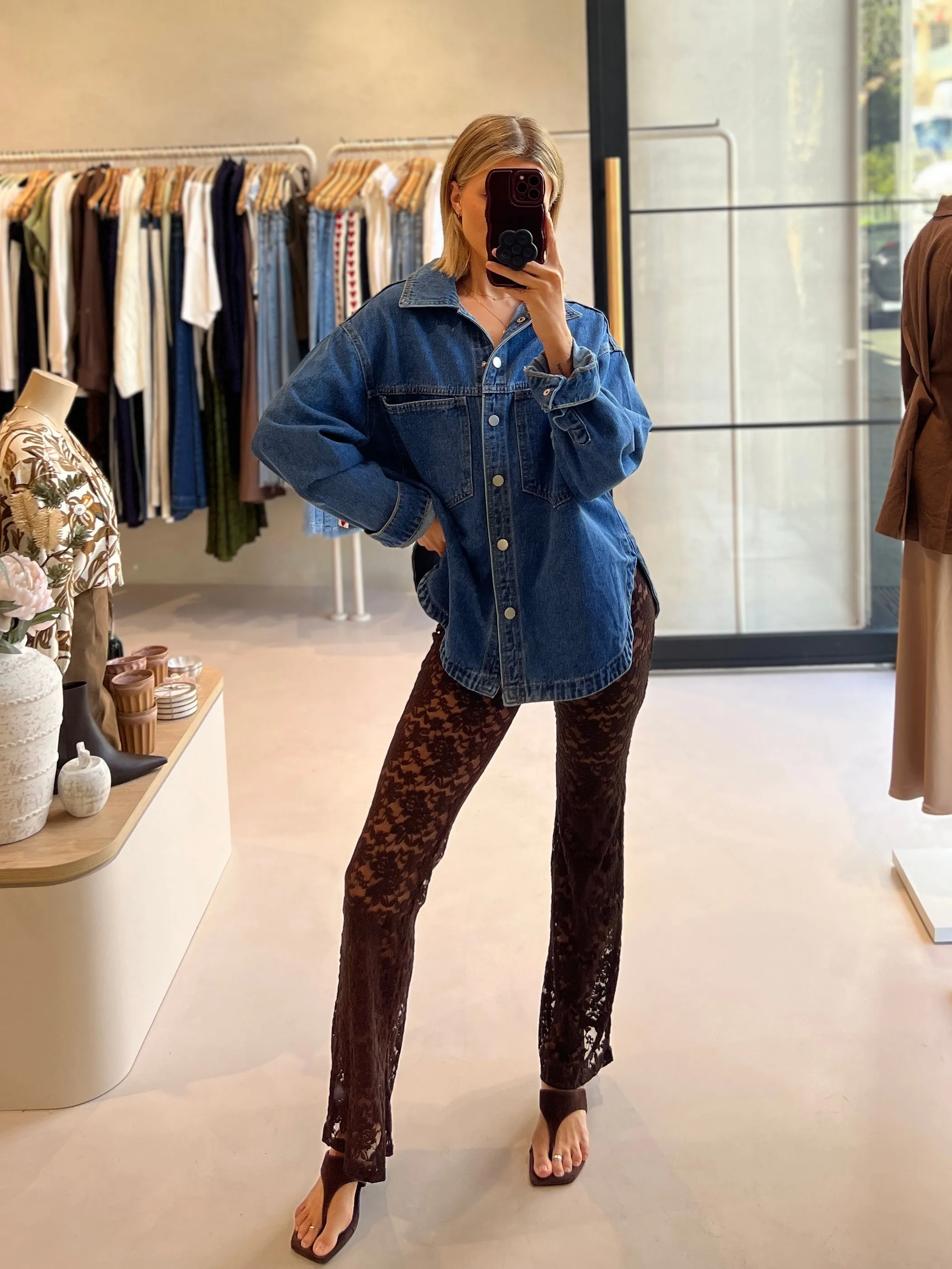 AUBREY LACE PANT Moisture Lock Technology