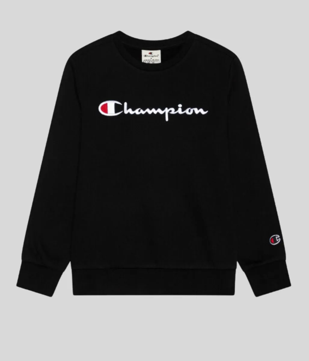 Black Champion Unisex Sweatshirt Essential Layering