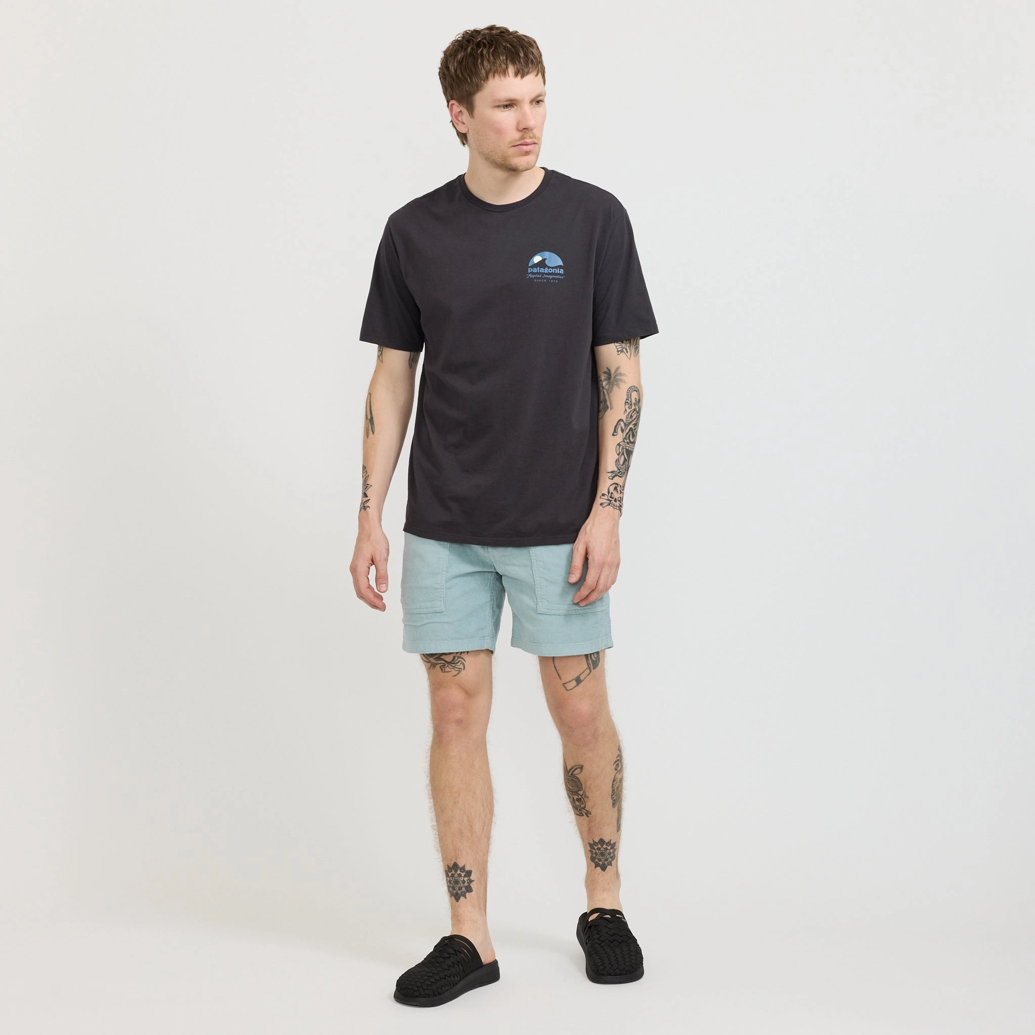 Denim shorts Organic Cotton Cord Utility Shorts - 6 in. Thermal Blue