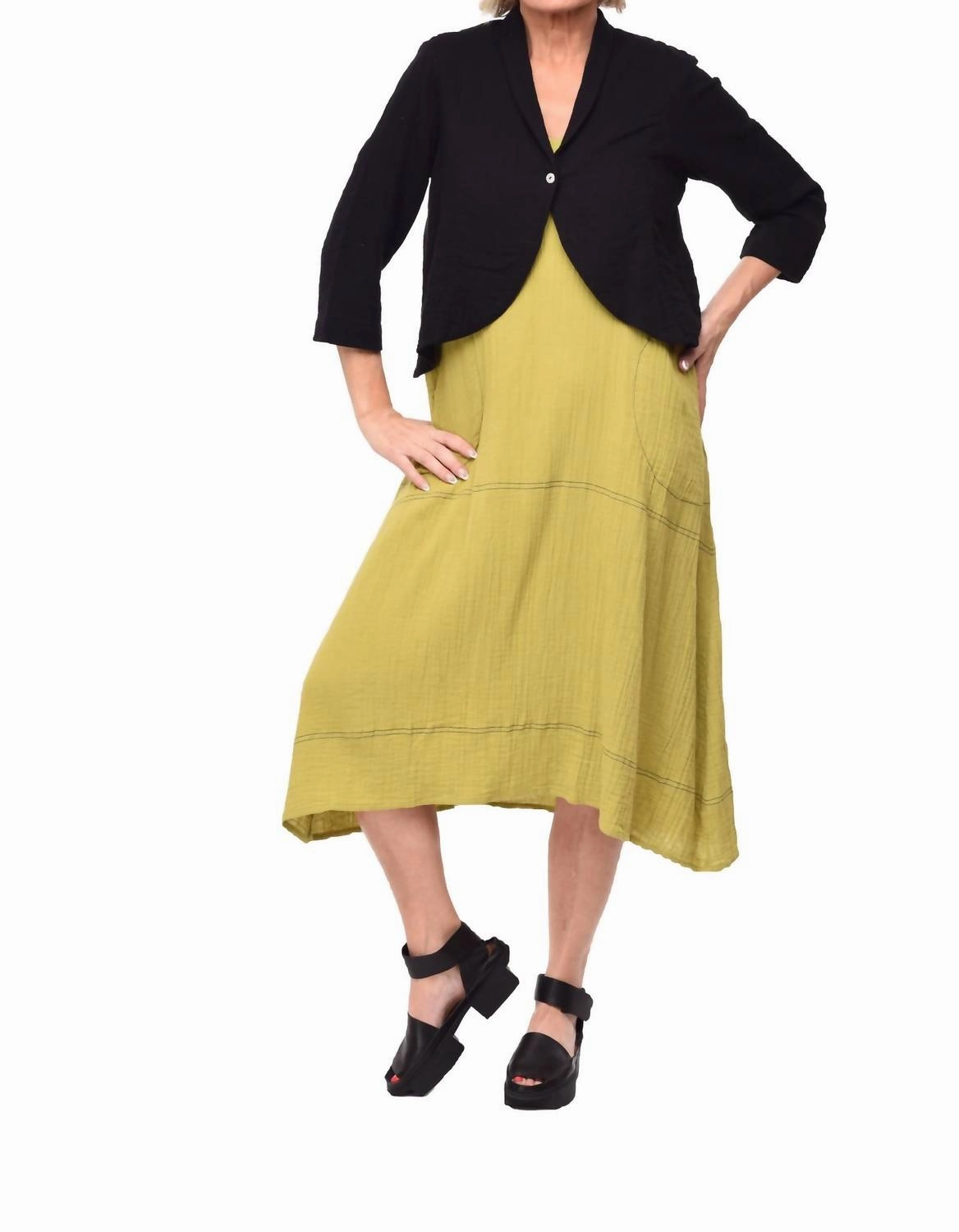 Landon Jacket In Black Winter Ready Knit Layered Neckline