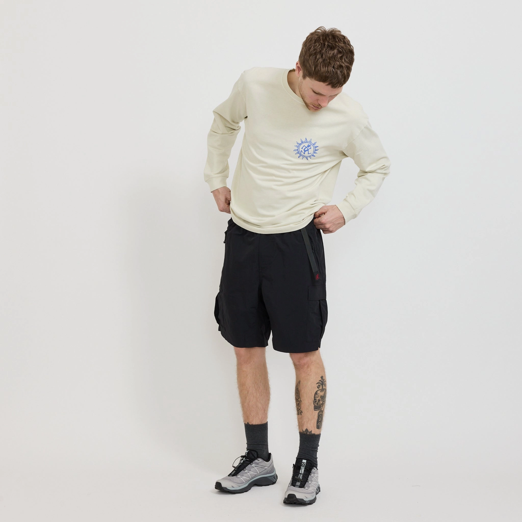 Durable Quality Nylon Explorer Cargo Short Black