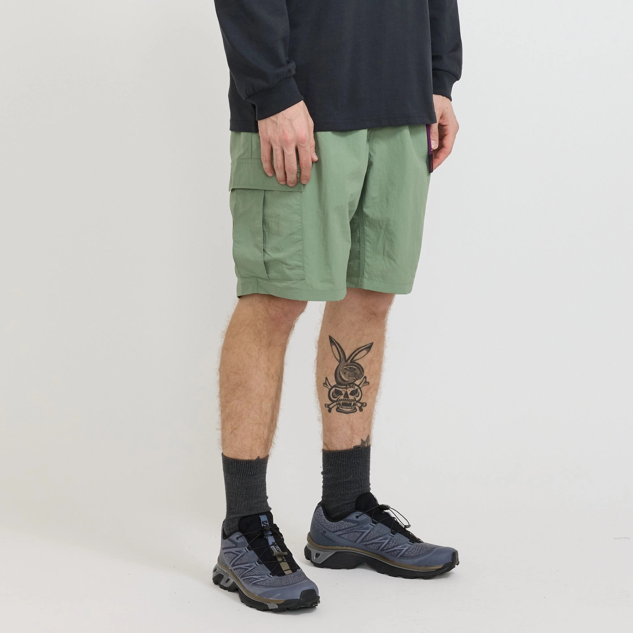 Nylon Explorer Cargo Short Teal Durable Material