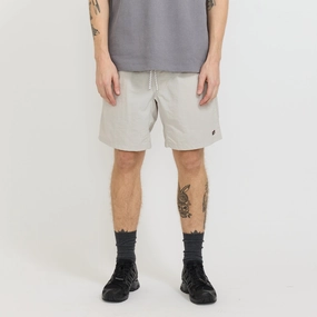 No Chafe High Rise Waist Nylon Tusser Easy Shorts Ivory