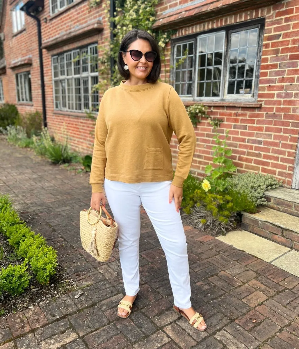 Formal Shirt Ochre Ex Seasalt Rippling Tide Jersey Sweatshirt