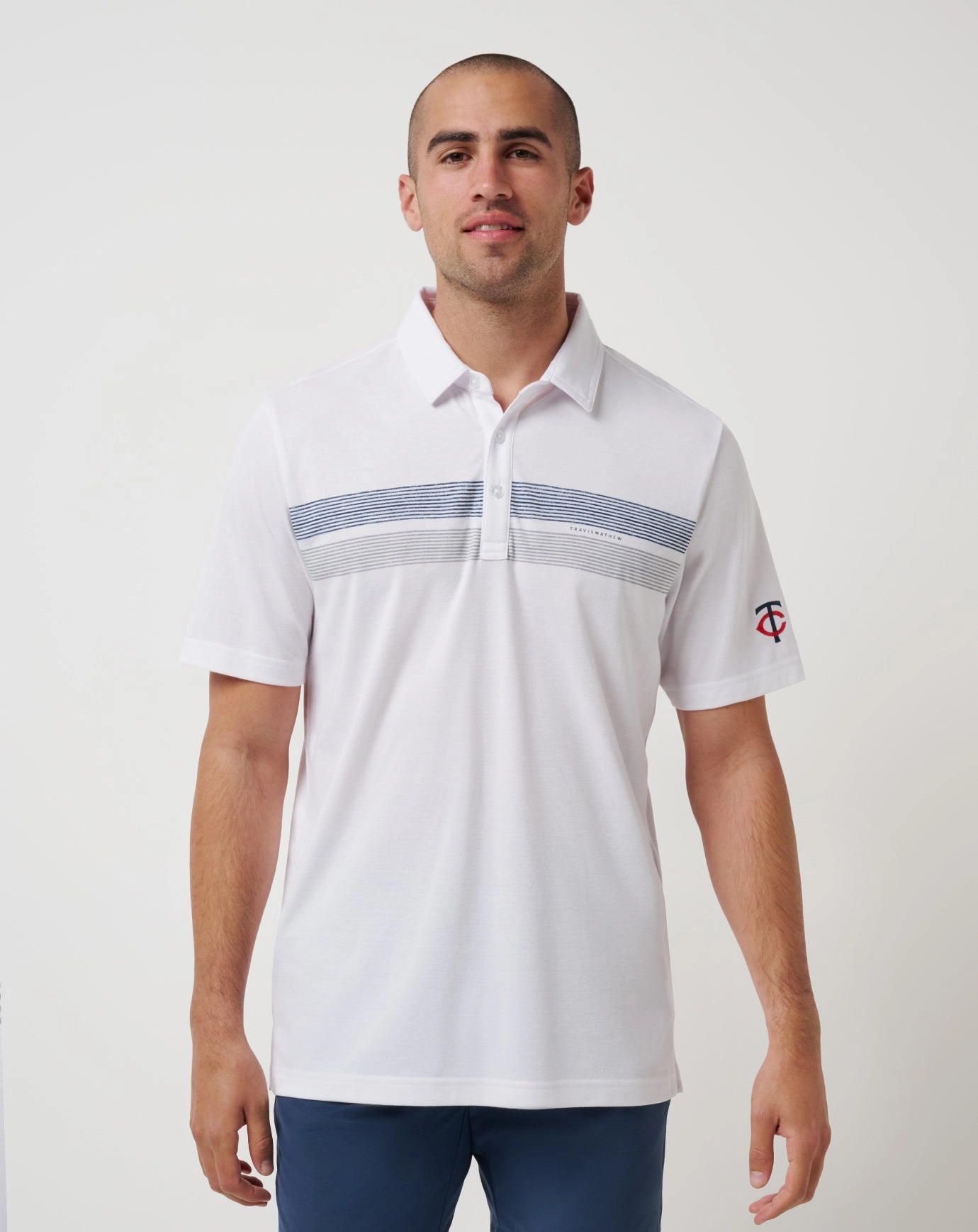 Minnesota Twins Top Recruit Polo simple design Layered Collar Structure