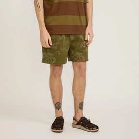 Shorty Short Olive Floral BreathableWebbing