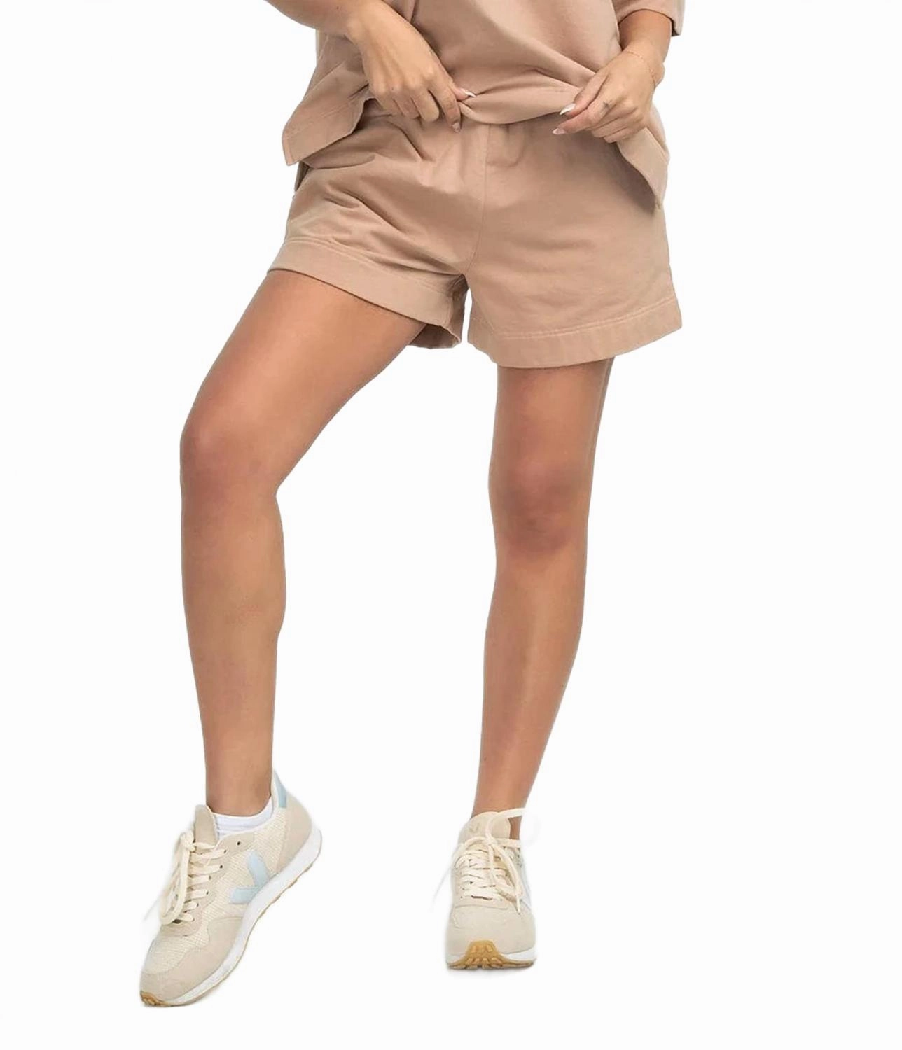 Everyday Ready Pocket Reinforcement On The Daily Short In Warm Taupe