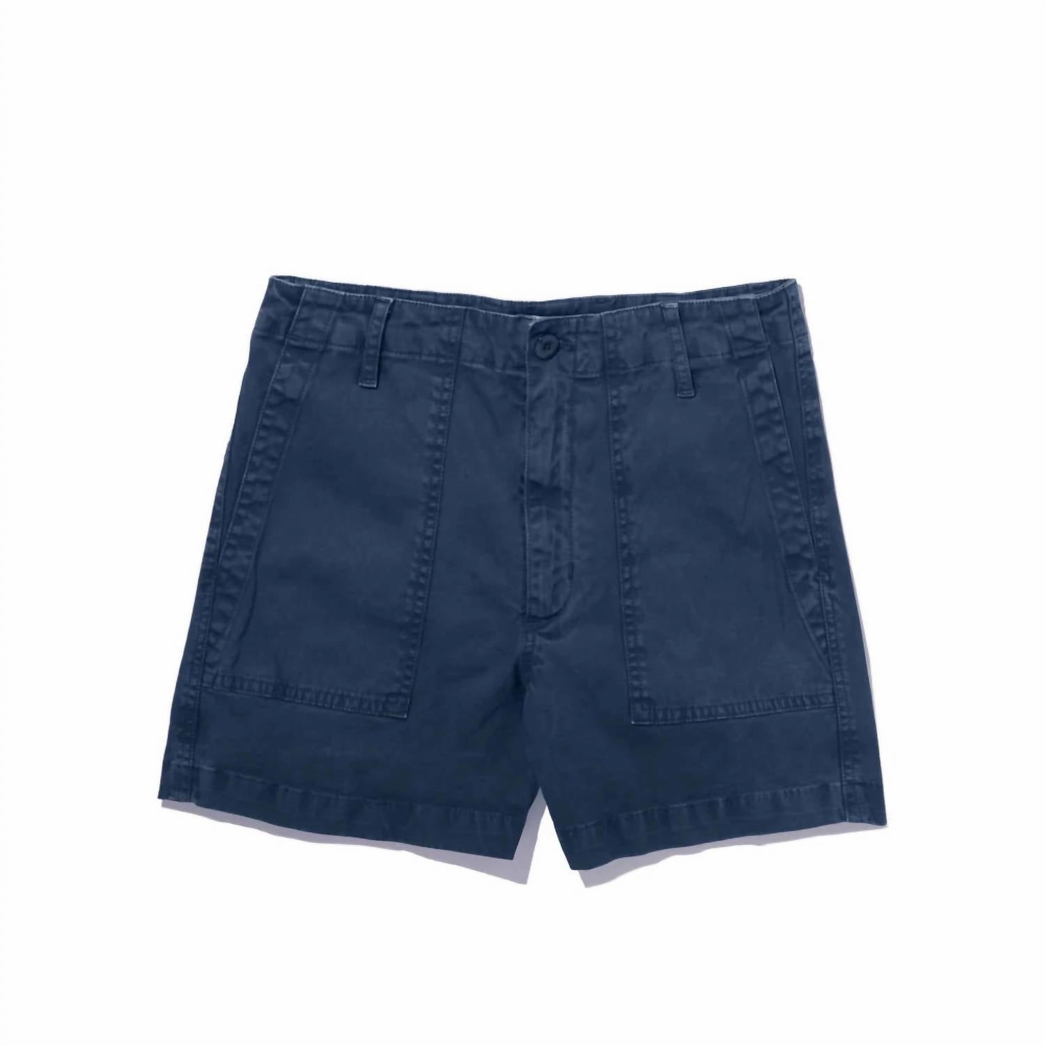 Lightweight Fabric high - rise City Short In Navy