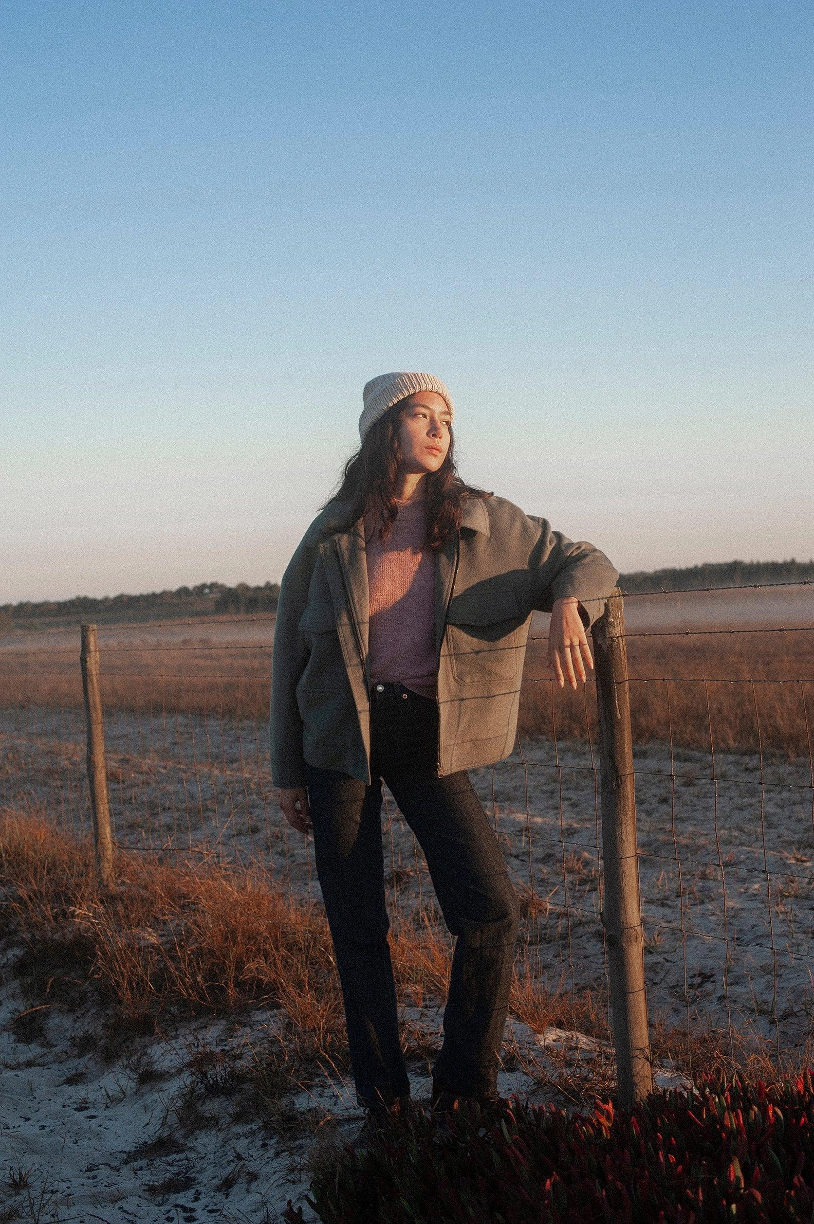 Jacket Cloud Alpaca Stone Green Low Bulk High Warmth