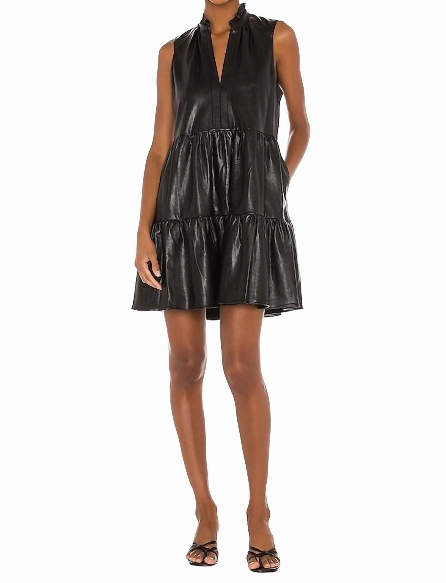 Slip Resistant Waistband Everyday Favorite Onyx Mini Dress In Black
