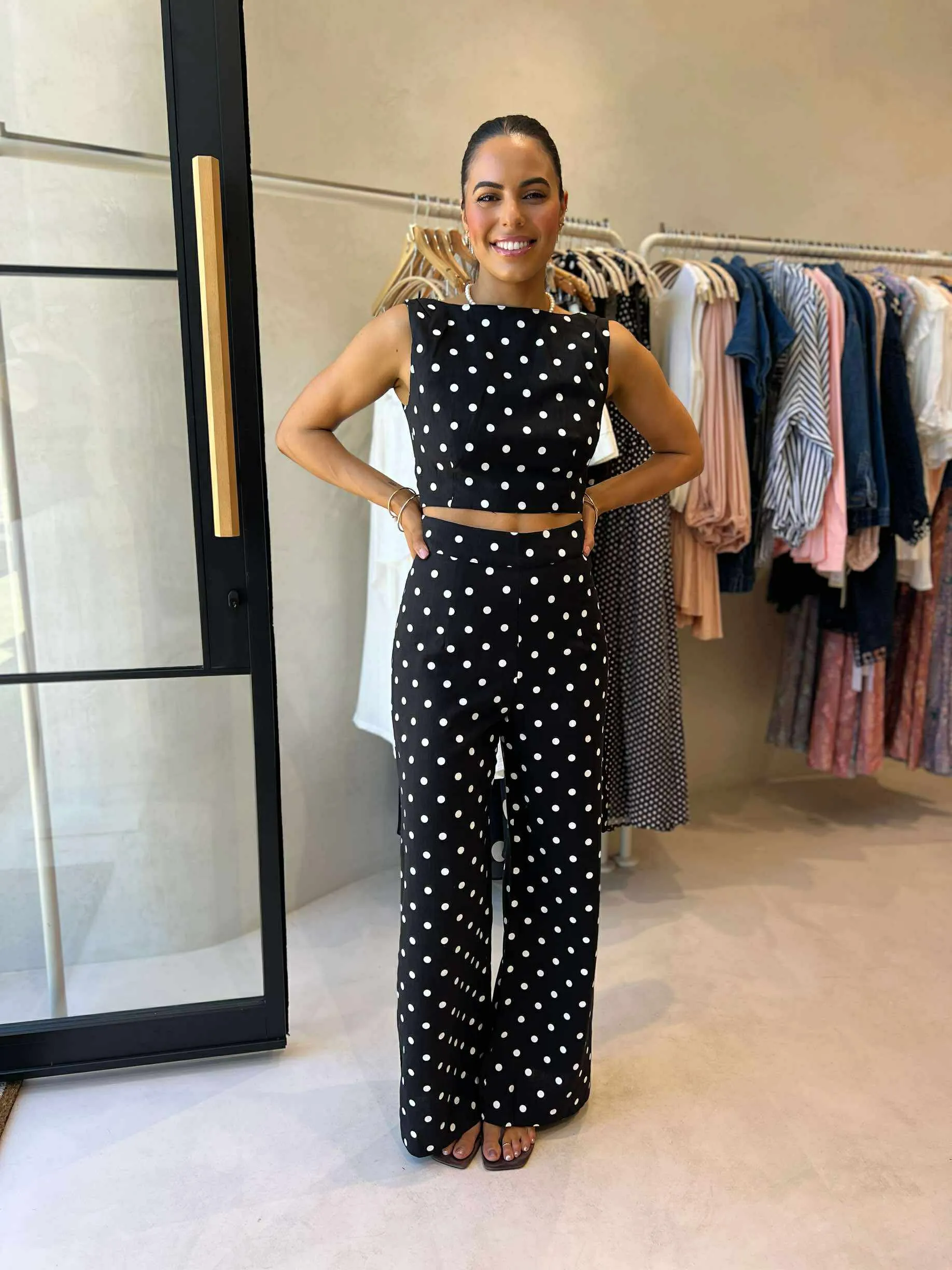 StretchWaistband PALM COVE PANT - BLACK