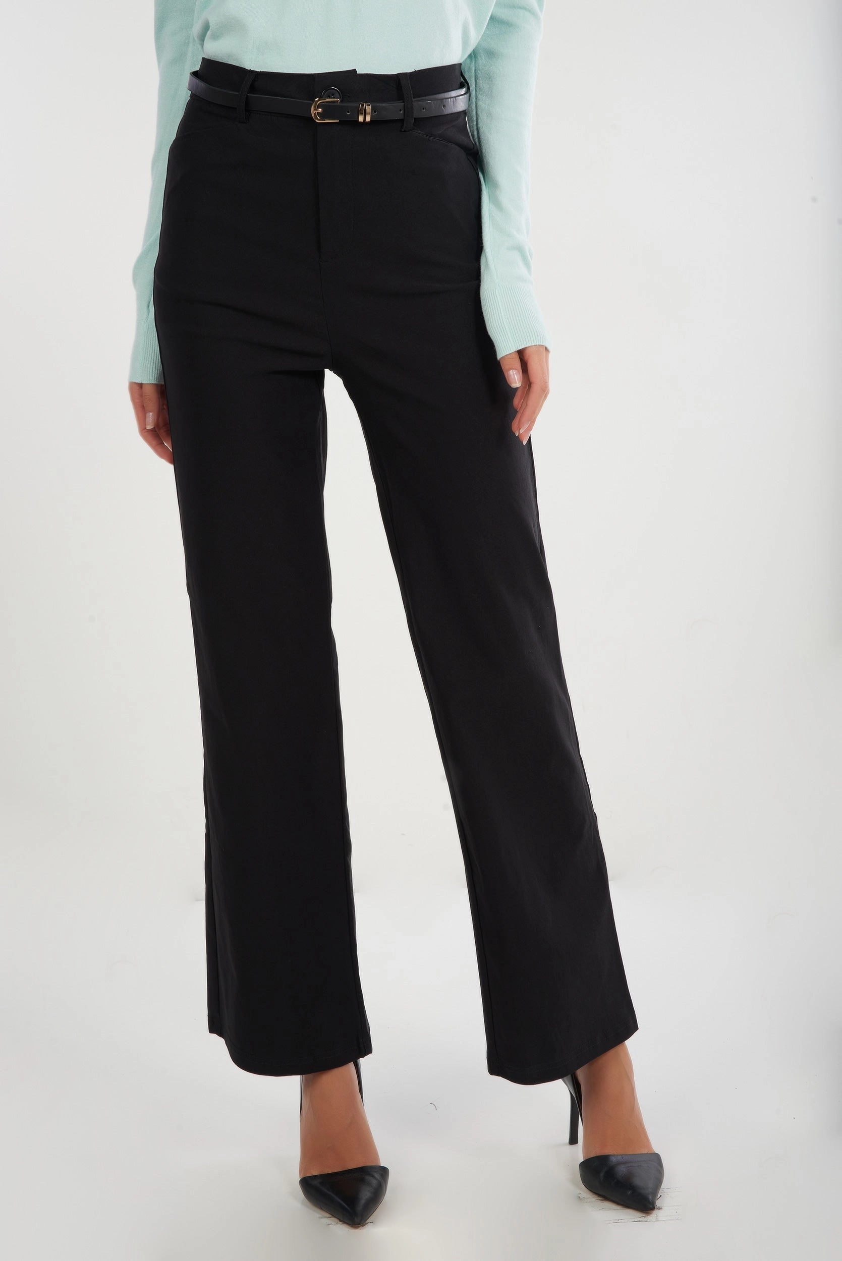 Pantalon jambe droite avec ceinture - YP5054Y2 - (E-C2) Water-resistant Cozy And Stylish