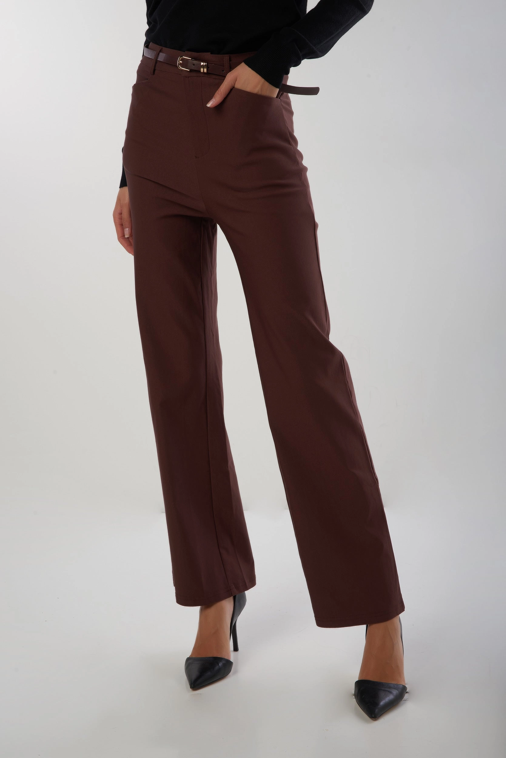 Outdoor Friendly Pantalon jambe large avec ceinture - YP5078 - (E-C2)