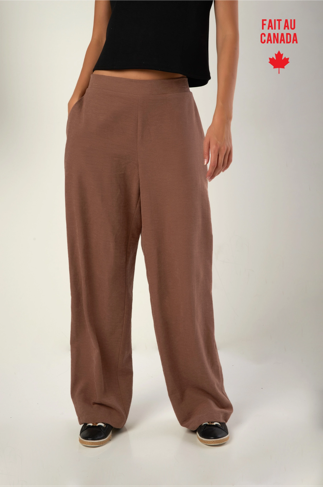 Pantalon propre avec taille ??lastique - DIELLA - (R-A14) Soft Texture