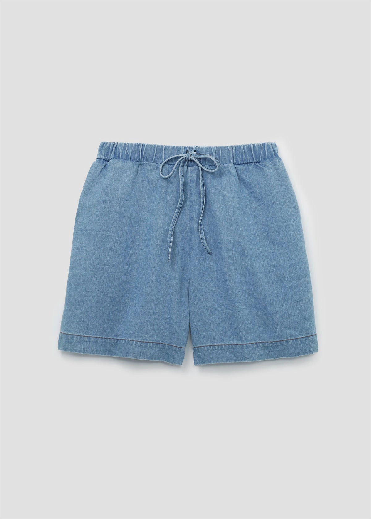 Paola-Leigh Organic Cotton Denim Short in Chambray Water Resistant