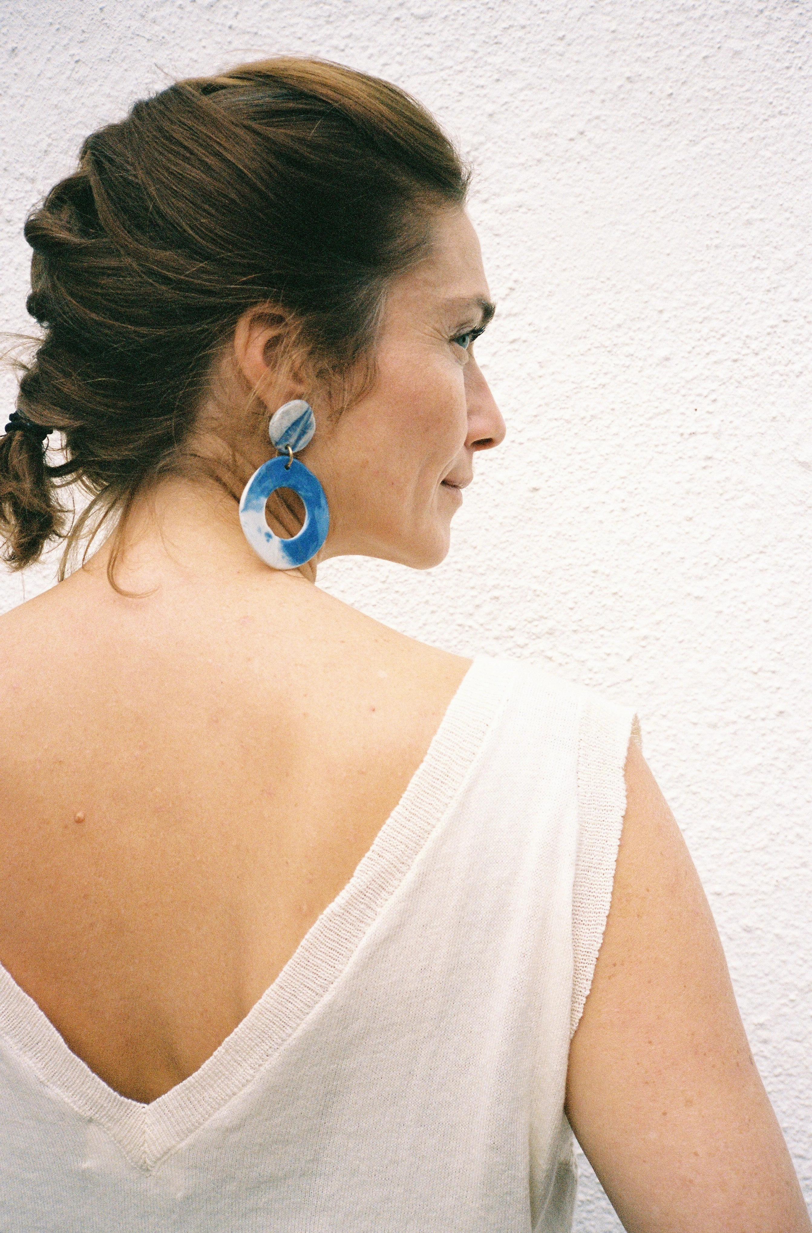 Quick Release Cuffs Casual Wear Flora Knit Top Ivory