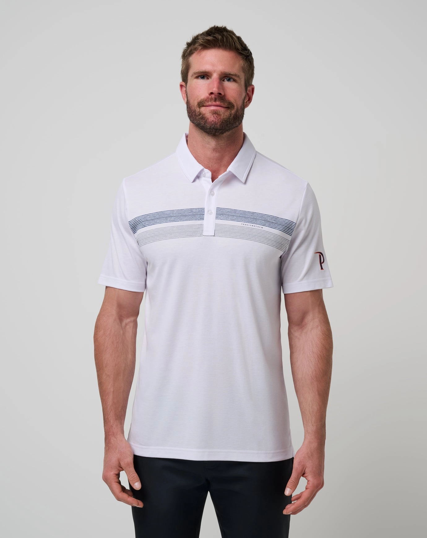 Sleek Design Button Down Collar Pepperdine Top Recruit Polo