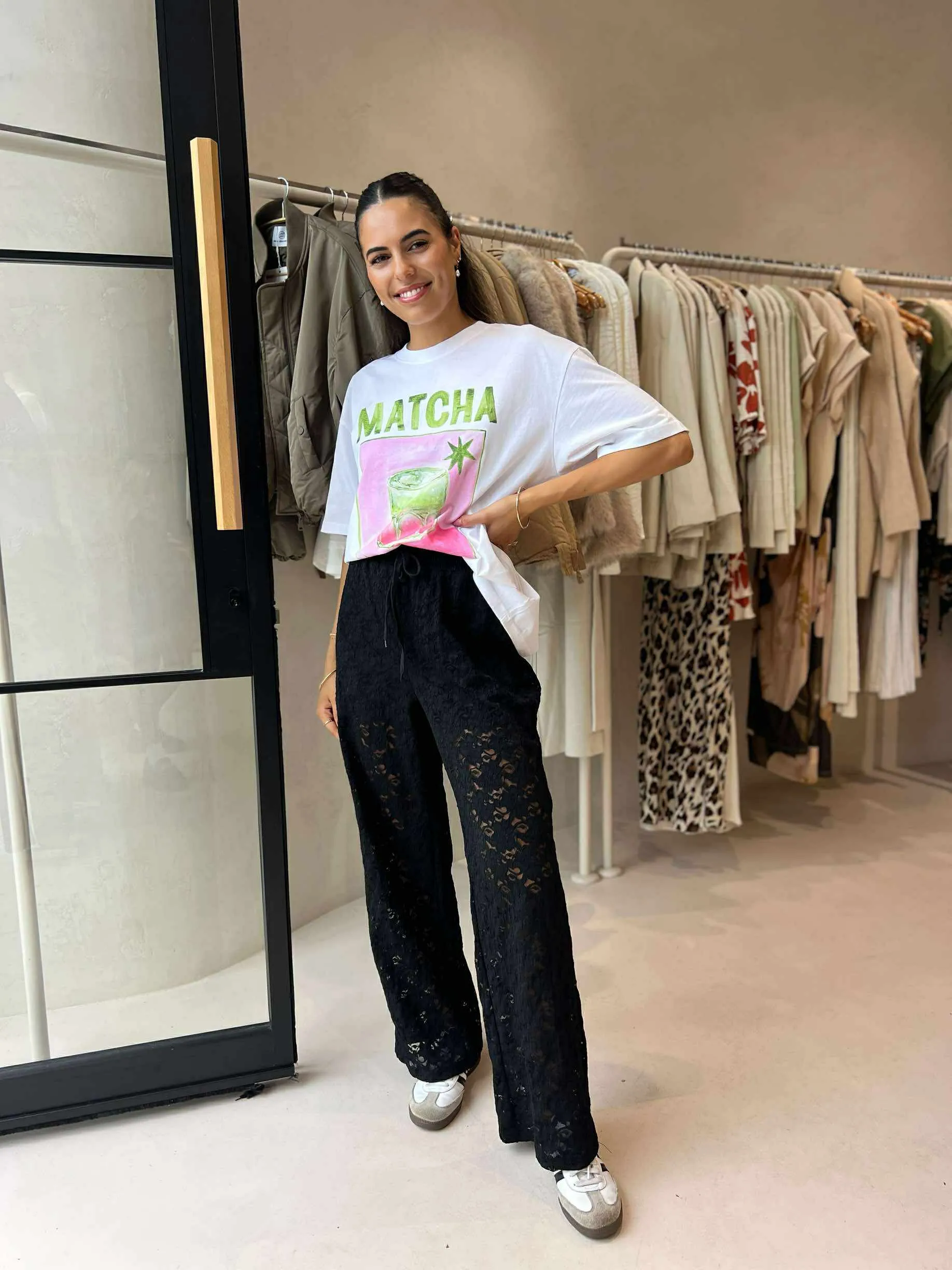 Built-in shorts Non Restrictive Fit VIOLET PANTS