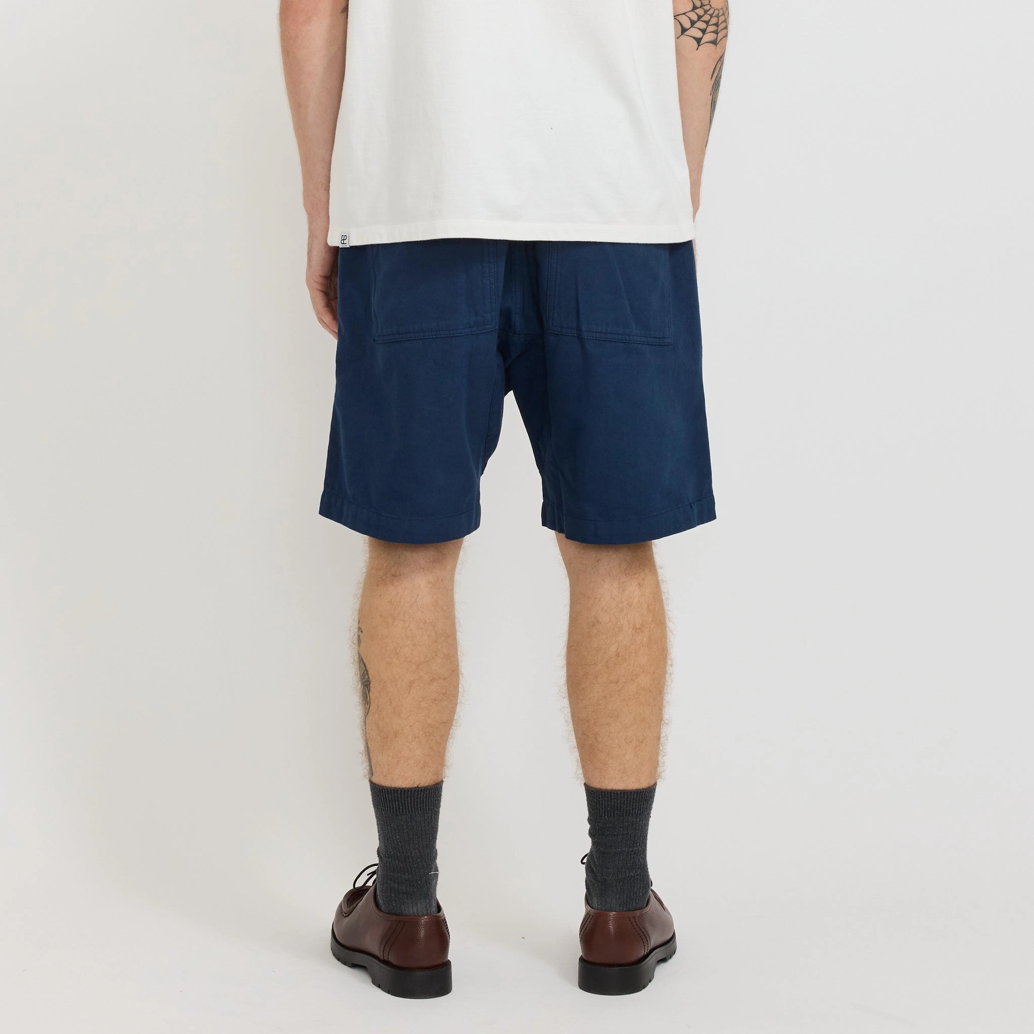 Canvas Chef Shorts Navy Sport Style Relaxed Movement