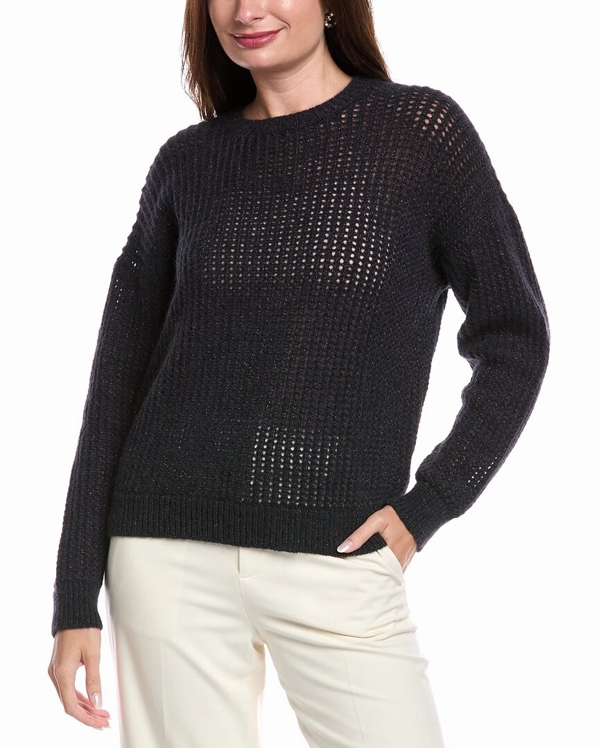 Recycled Material Composition Timeless Knitwear Peserico Open Knit Alpaca & Wool-Blend Sweater
