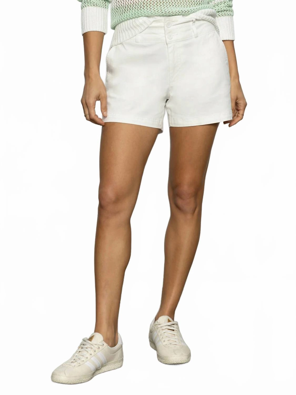 Easy Wear Plus Size Haven Short In Bleached White