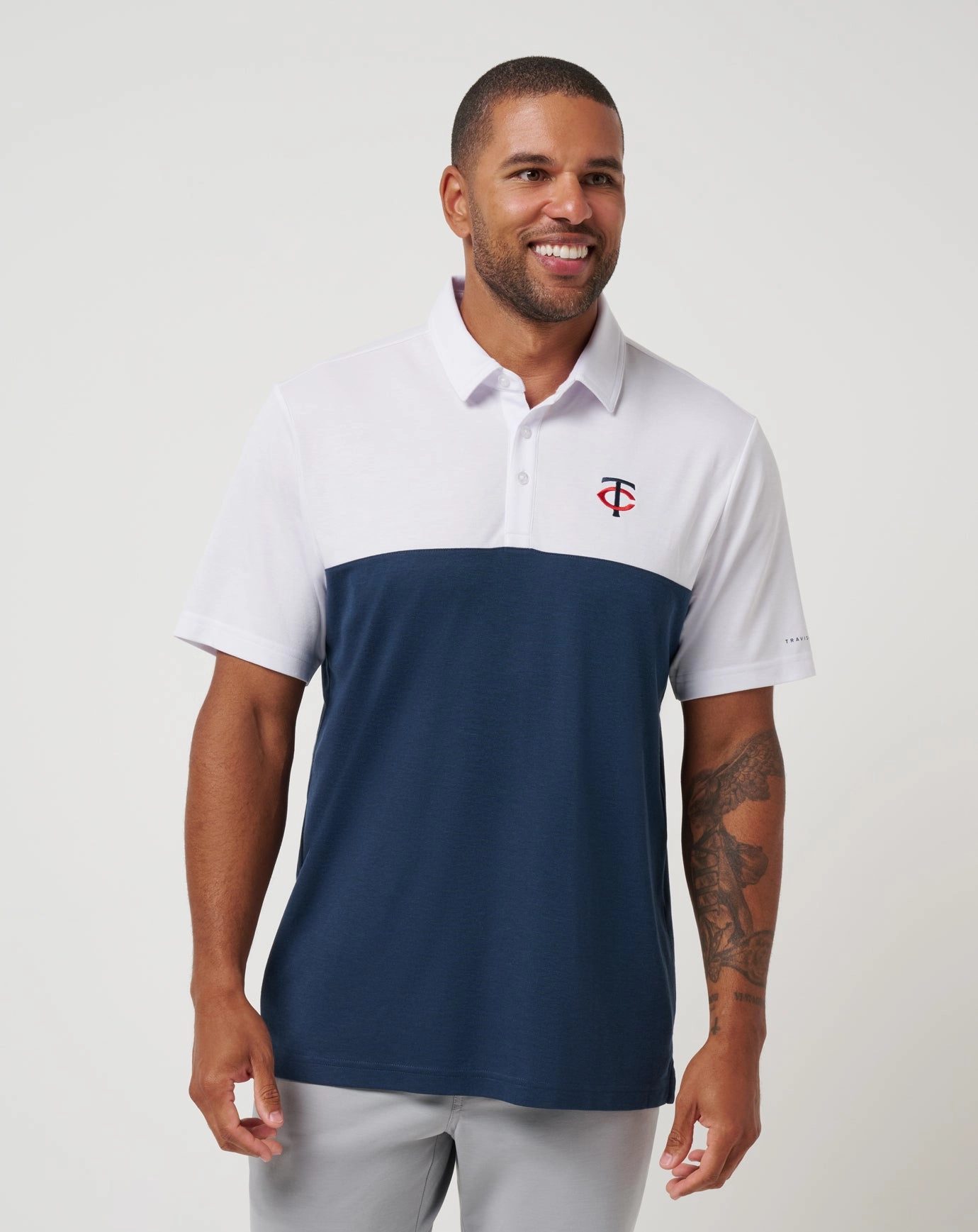 Minnesota Twins Home Run Leader Polo DoubleLayered Fabric Curved Hemline
