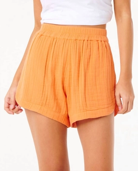 Premium Surf Short In Light Orange Casual Shorts Durable Weave