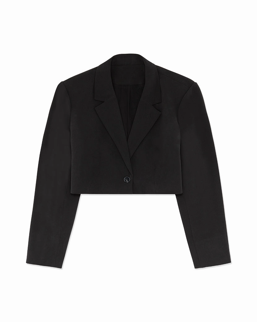 Chill Weather Boxy Cropped Suiting Blazer
