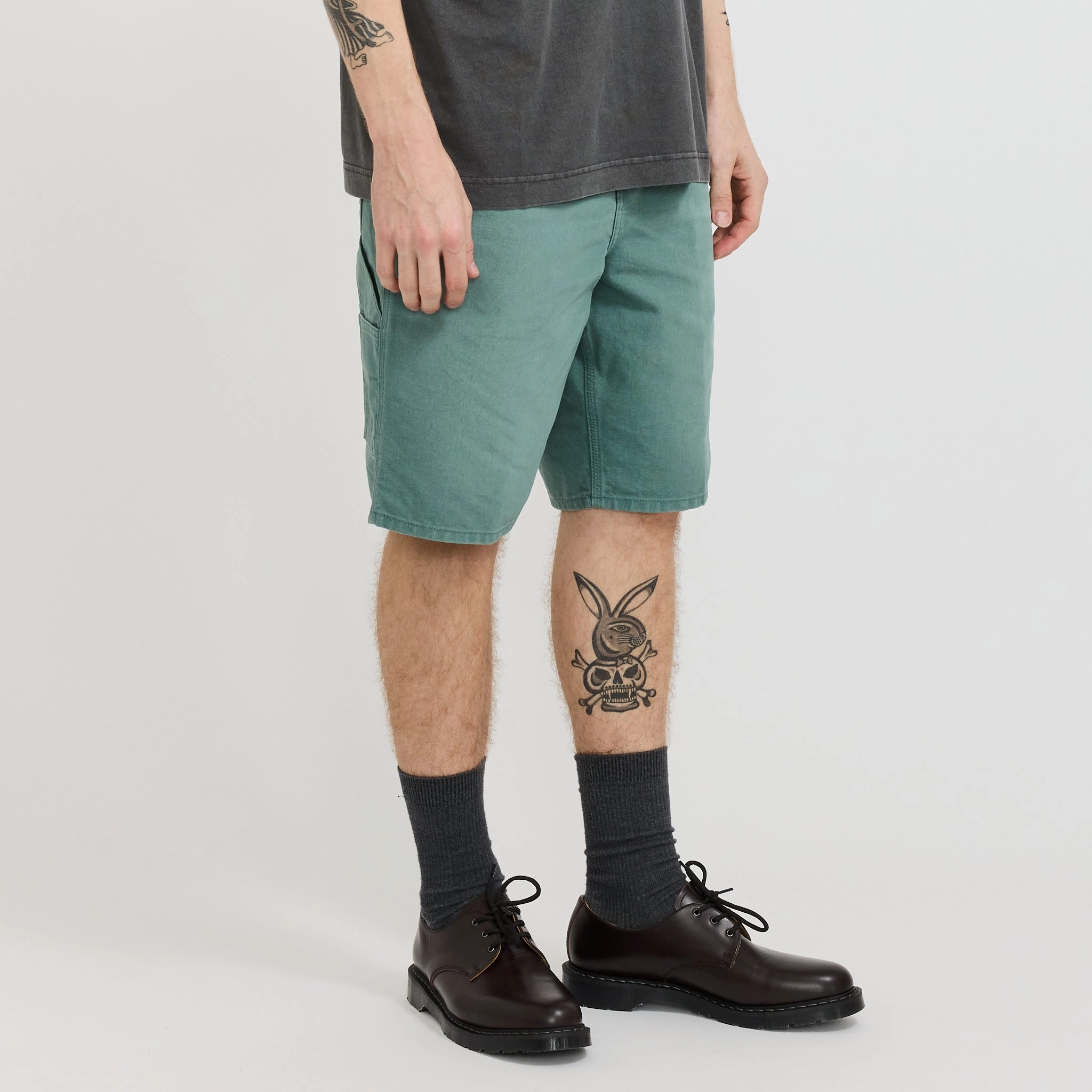 Limited Edition Stay Cool Fit Single Knee Short Silver Pine