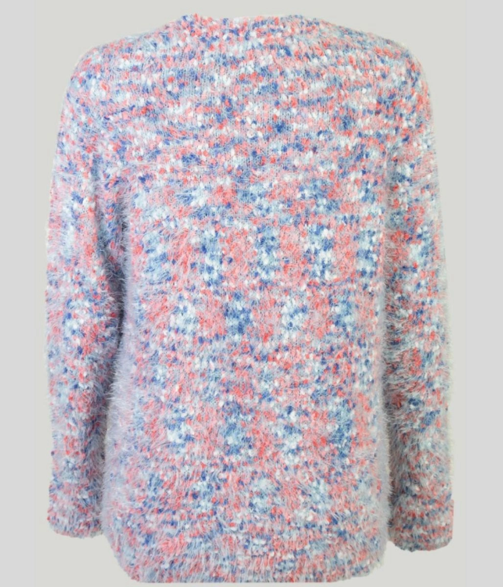 Knit Design Coral Textured Soft Jumper