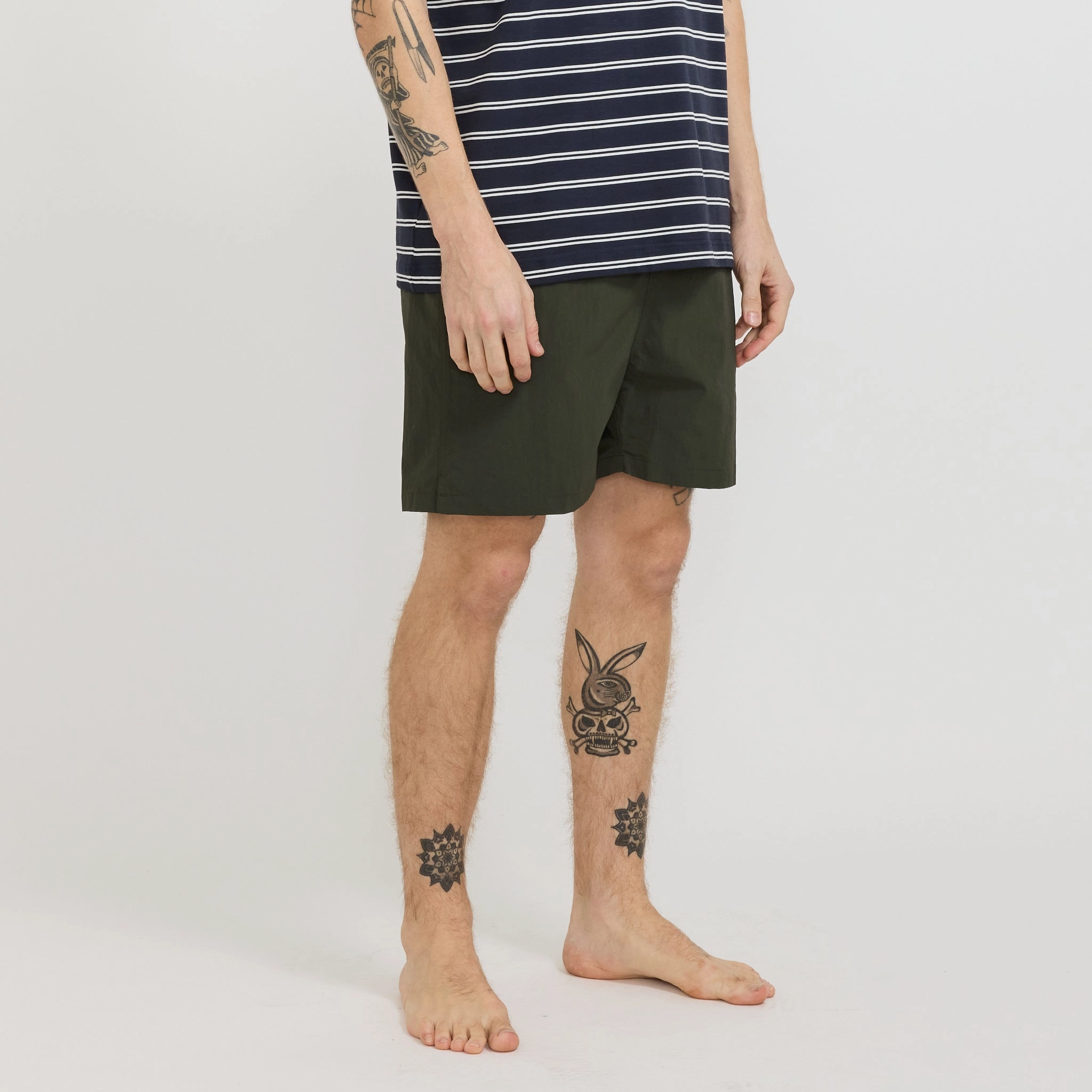 Fastening Closure Hauge Recycled Nylon Swimmers Black Olive