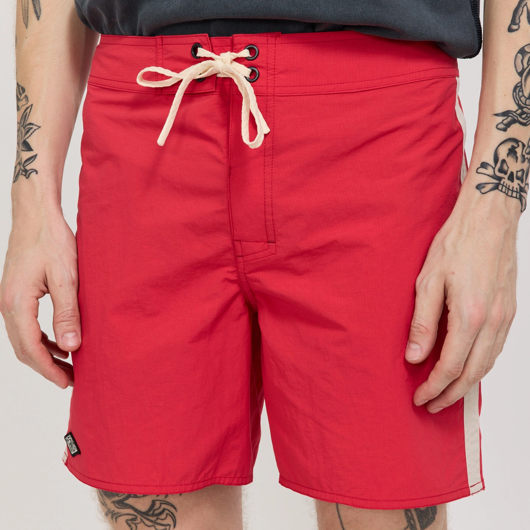 Ripstop Boardshort Red muted colors budget-friendly