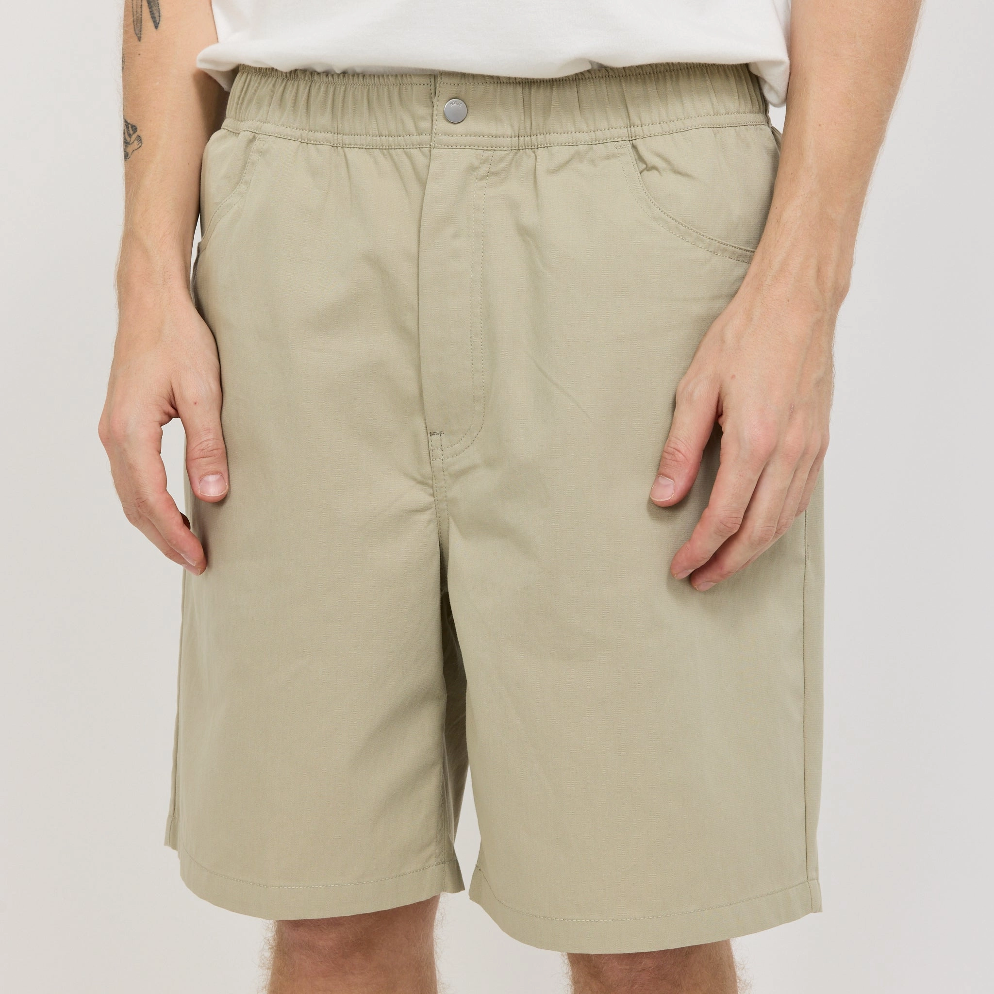 Crisp Look Ragnar Fine Broken Twill Shorts Elm