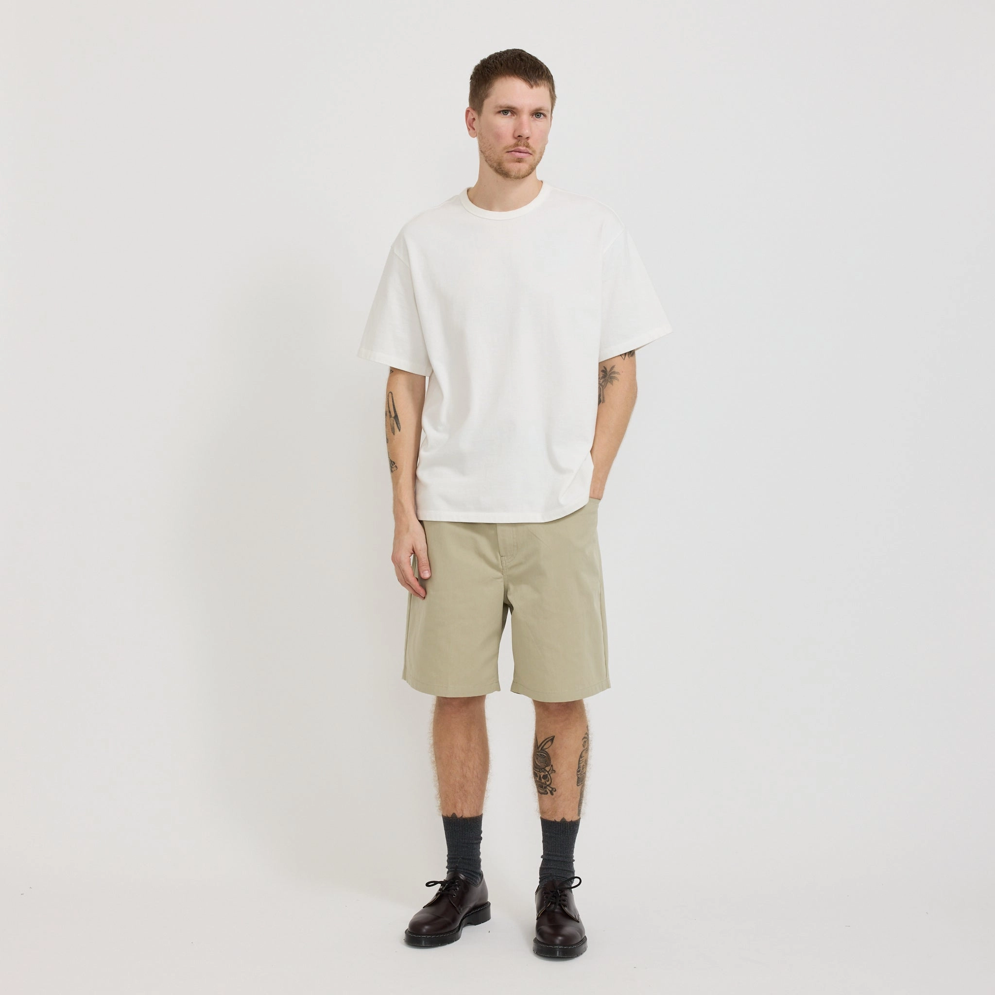 scarf Office Wear Ragnar Fine Broken Twill Shorts Elm