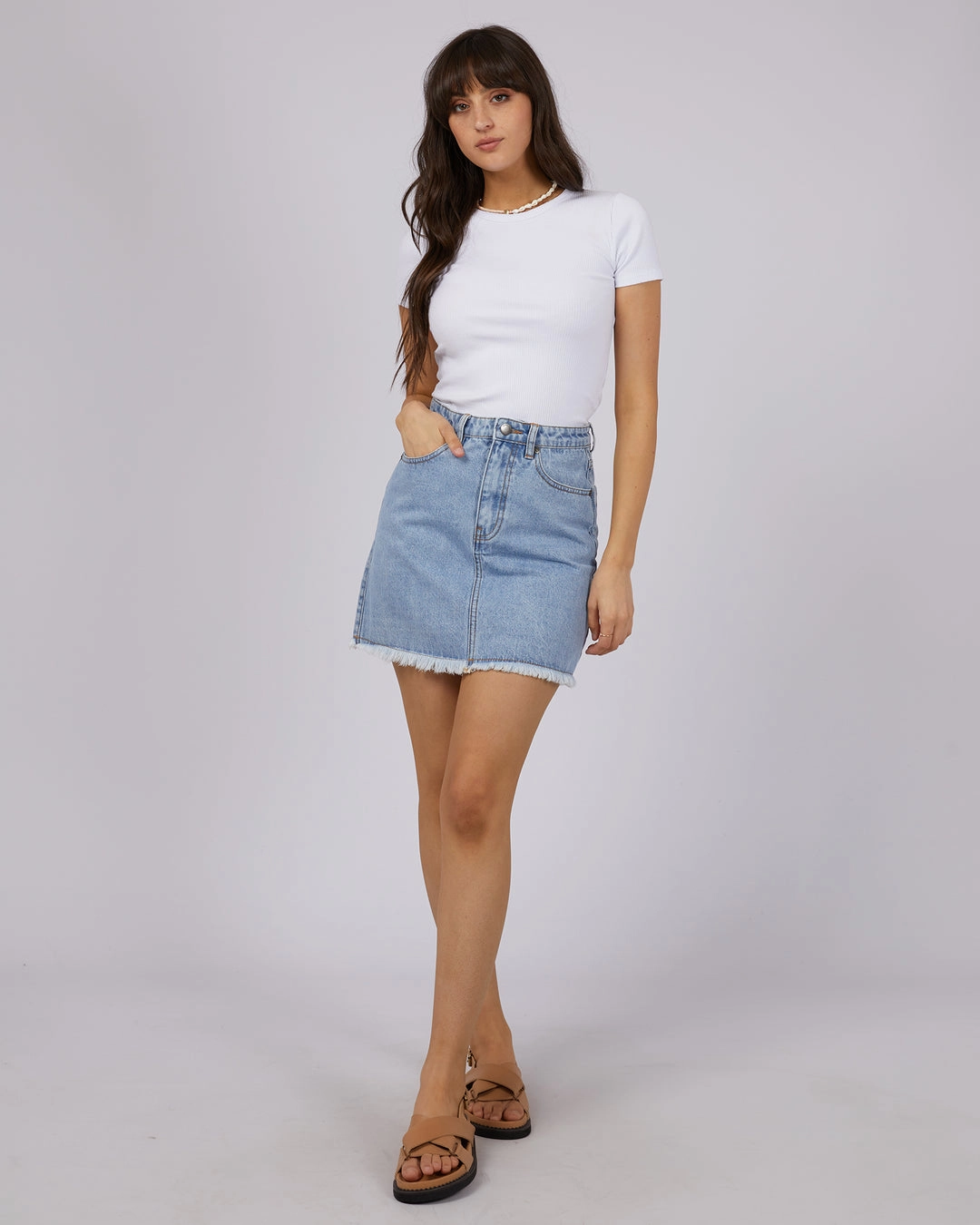 light colors Wearable Art RAY MINI SKIRT - LIGHT BLUE