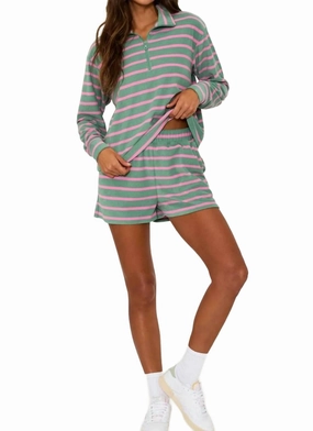 Stretchable Material Rayah Short In Green