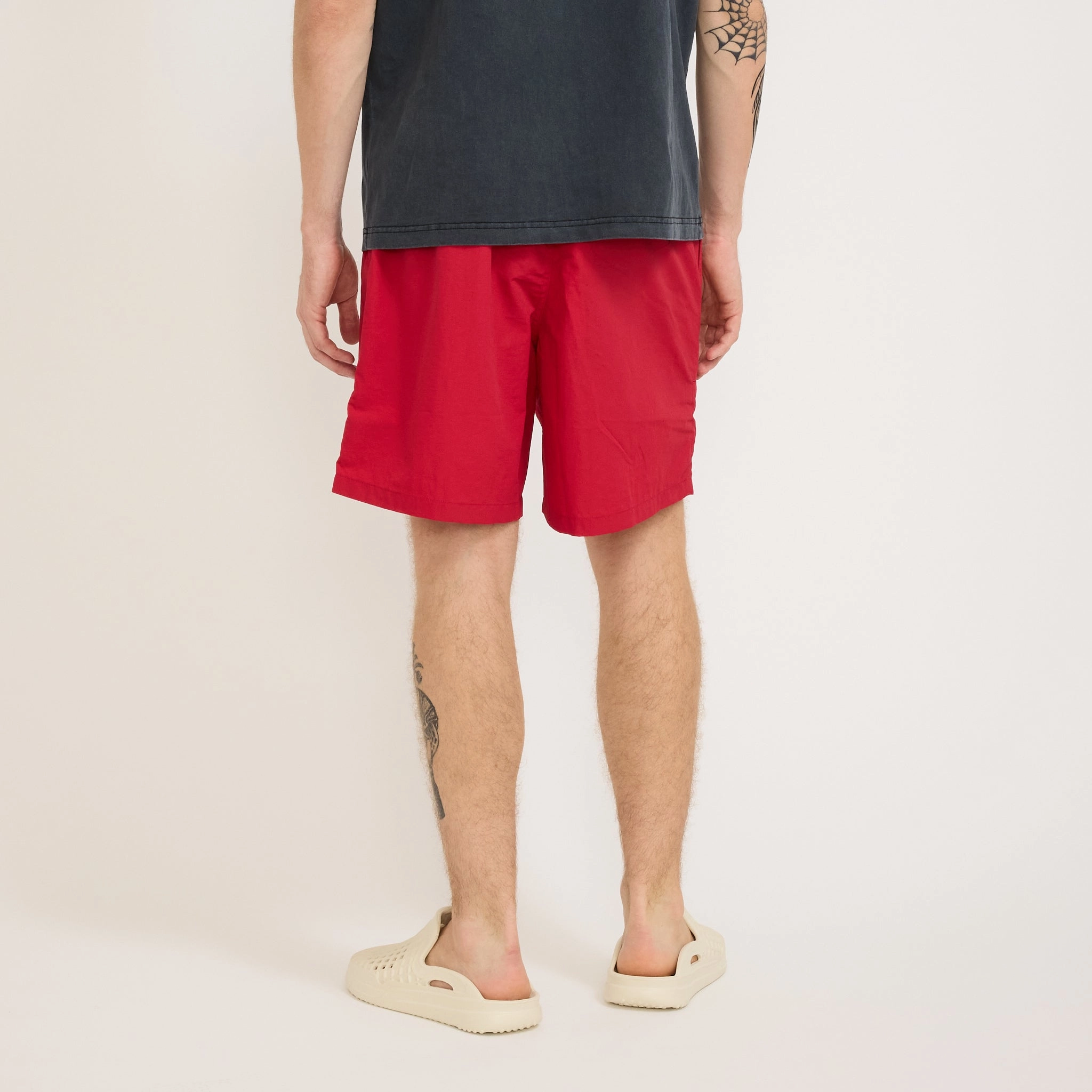 Rec Shorts Red Quick Fit Performance Extended Inseam Options