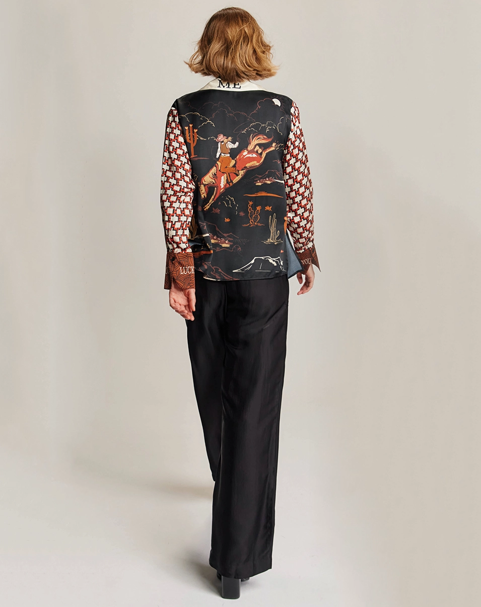 Adjustable Fit System Reyna Tie Shirt - Rodeo