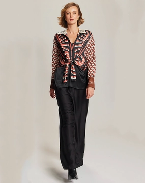 LightweightDesign Comfy Style Reyna Tie Shirt - Rodeo