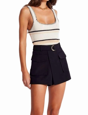 Melrose Skort In Black colorful