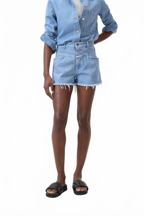 Jocy X Short In Light Blue Playful Style