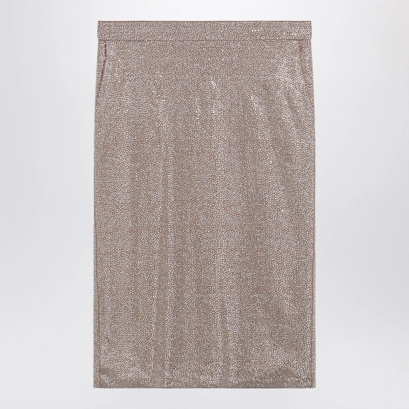 Casual Edge Easy Fit Giuseppe Di Morabito Women's Midi Skirt With Rhinestones