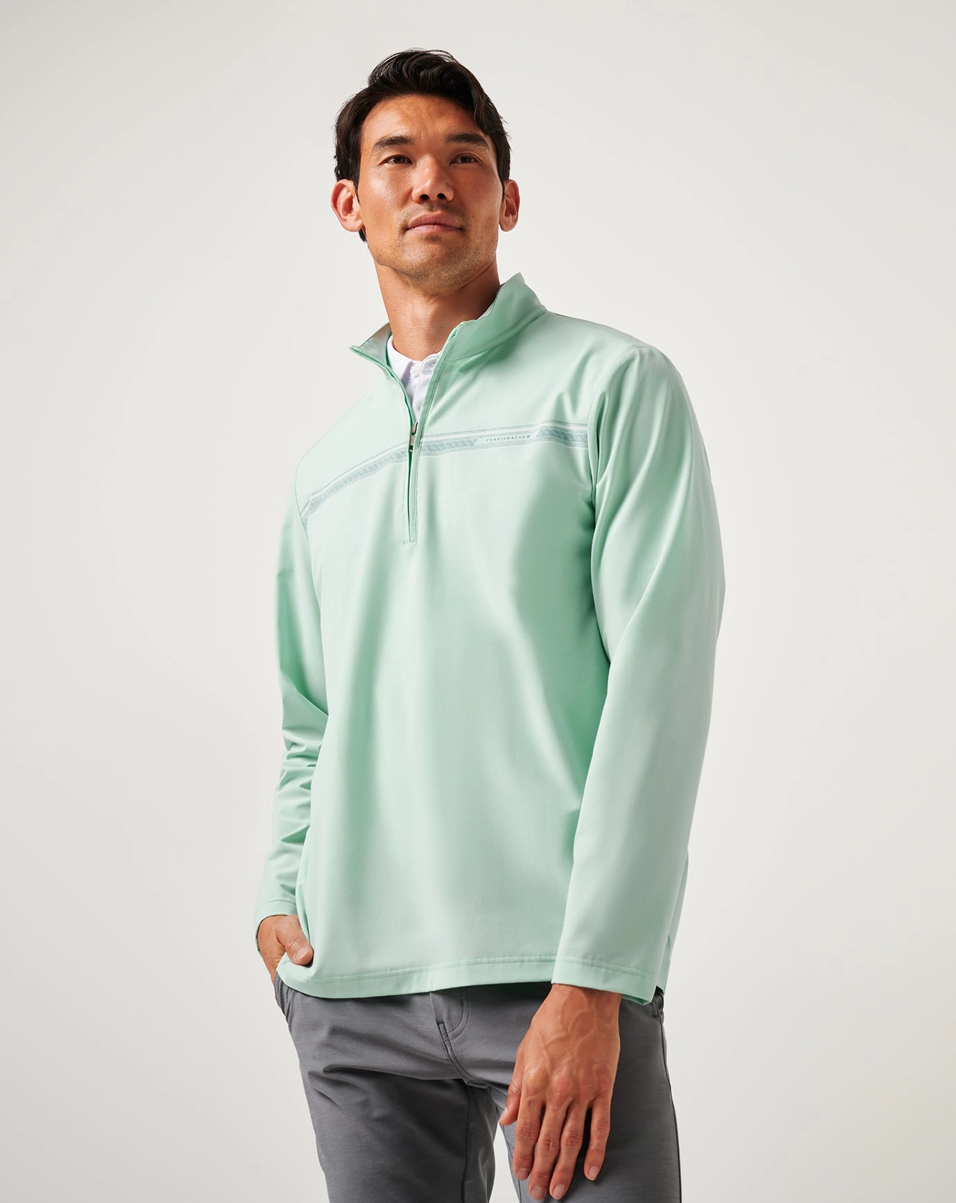 Breathable Wool Hypoallergenic Lining On The Map Quarter Zip