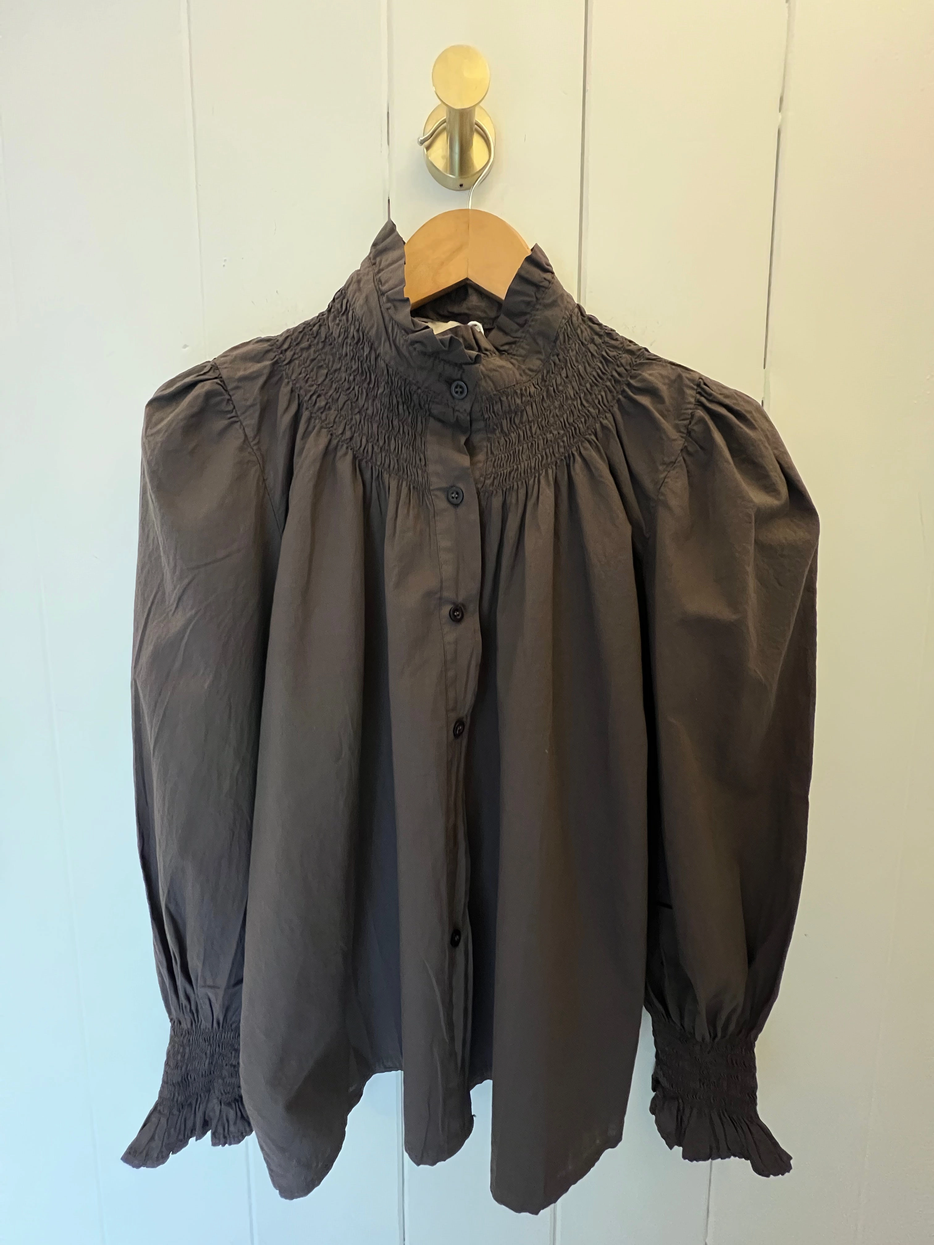 TaglessCollar UV Protection Enhanced Y 6345 Blouse - Choc